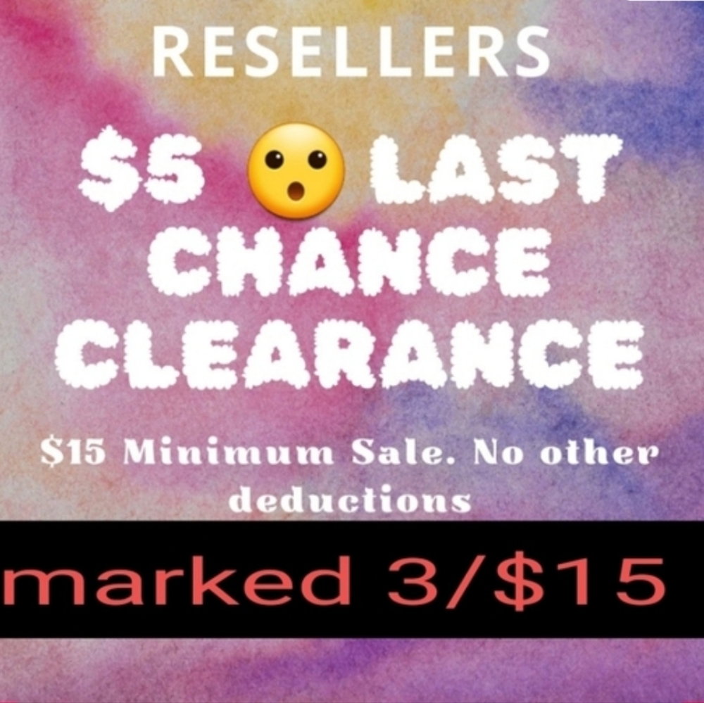 3/$15 SALE